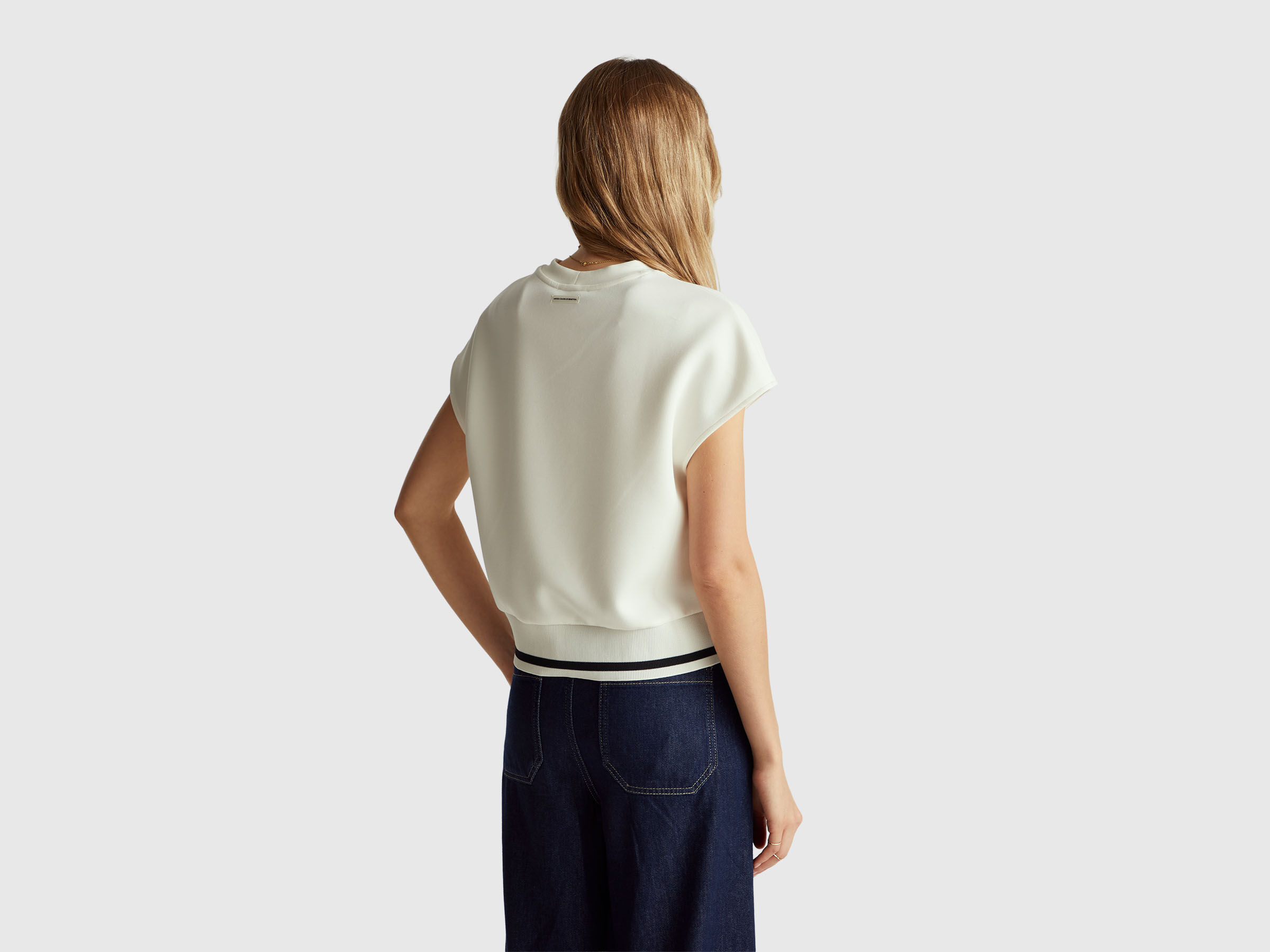SLEEVELESS SWEATER Women image number 2